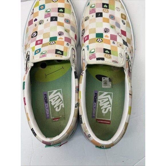 Vans Skate Slip-On LTD Skateboard Shoe Frog White Size 9.5 Men Rare Hard To Find - Picture 6 of 13